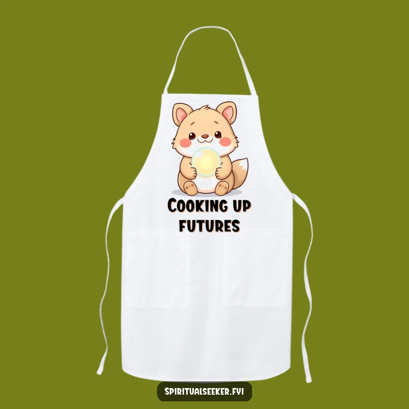 Funny Kawaii Fortune Teller Animal Apron - Cook with Magical Humor!