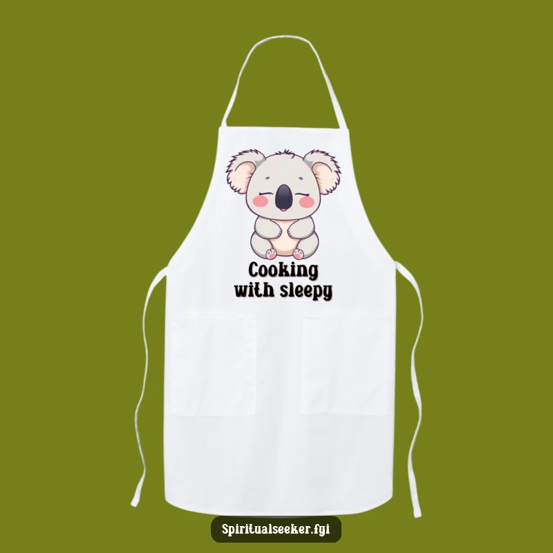 Funny Koala Contentment Apron: Cook with Calm and Joy