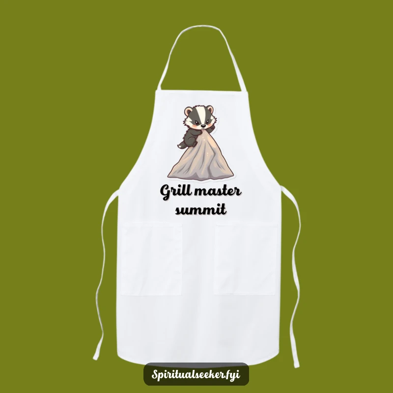 Funny Determined Badger Apron: Cook Your Way to the Top, The Perfect Funny Gift
