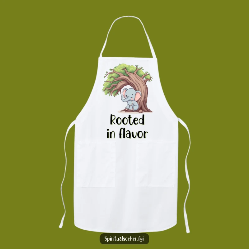 Funny Elephant Tree Hugger Apron: Peaceful Kitchen Wear for Nature Lovers Gift