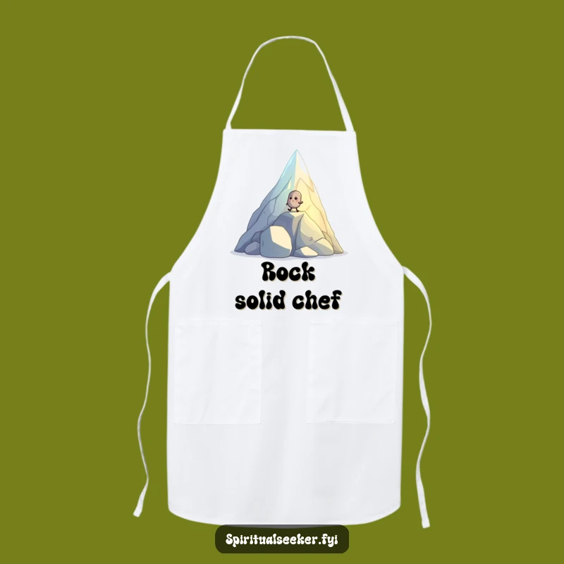Funny Pebble Apron - Cook with Determination Gift