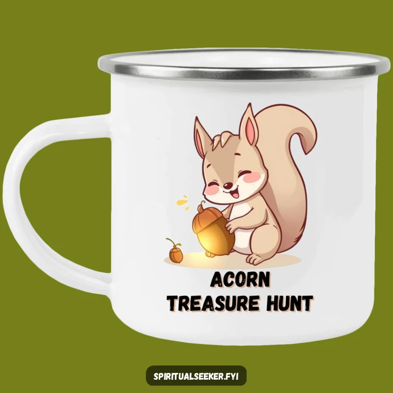 Funny Camping Mug: Squirrel Acorn Mug for Playful Adventures