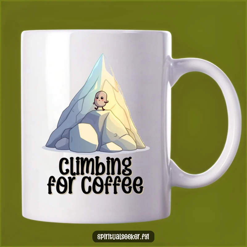 Funny Pebble Hiker Mug - Determined Spirit & Humorous Gift