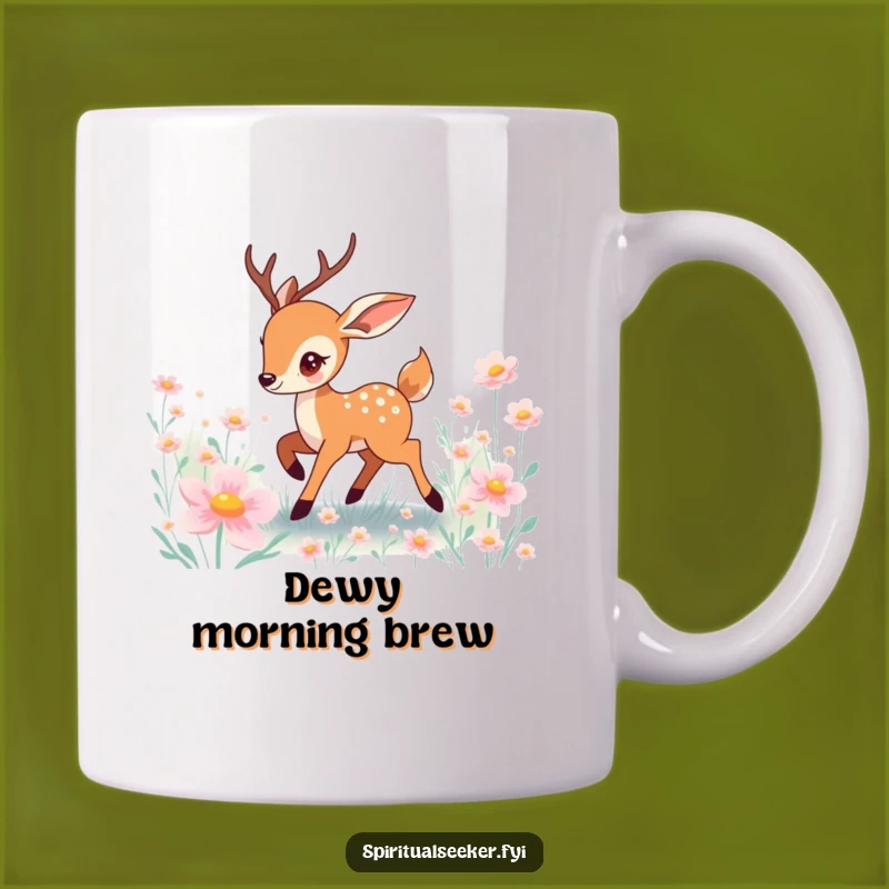 Funny Prancing Deer Mug: Playful Character Gift for Nature Lovers