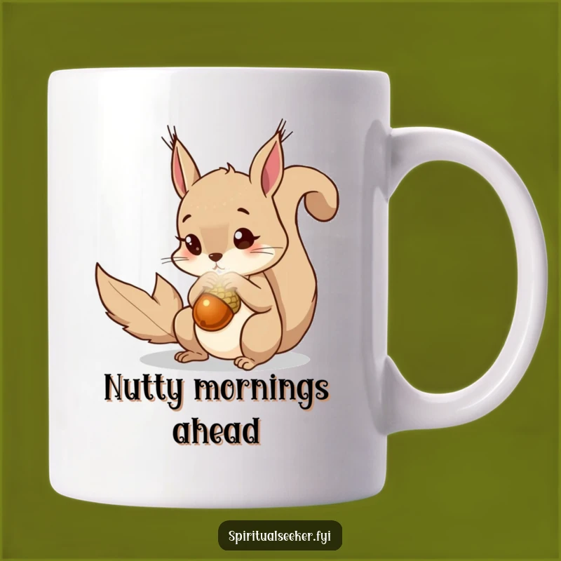 Funny Squirrel Acorn Mug, Magical Curiosity, Perfect Funny Gift