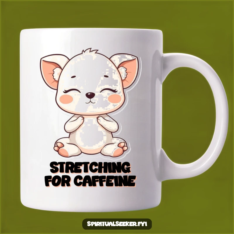 Funny Kawaii Animal Yoga Mug - Gentle Pose Gift for Stressed Out Souls