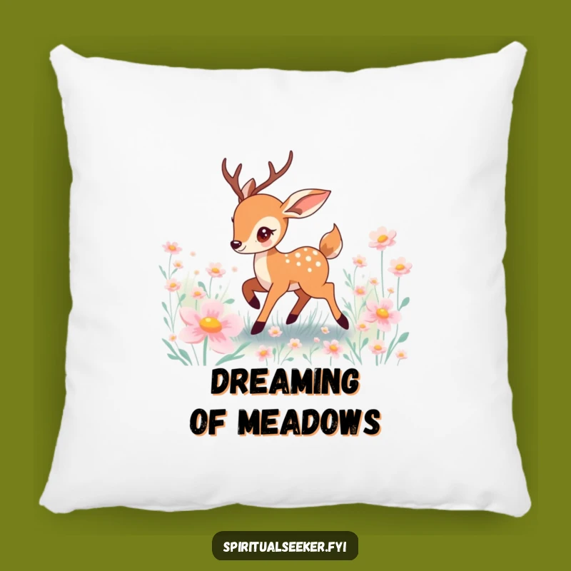 Funny Prancing Deer Pillow: Cozy Comfort with a Touch of Magic