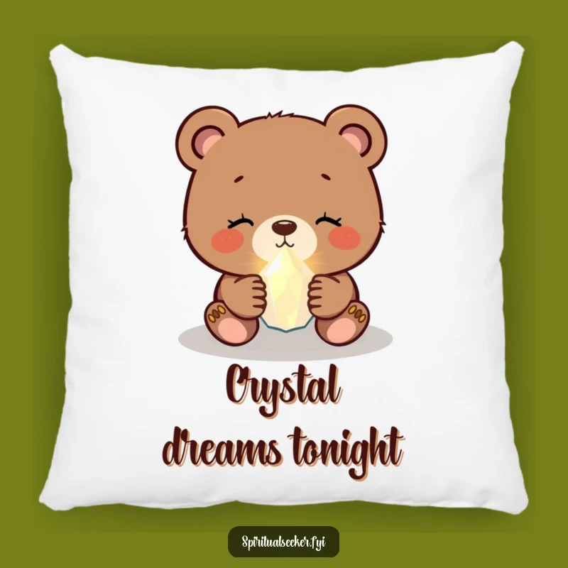 Funny Bear Cub Crystal Pillow: Cozy Comfort with Hilarious, Gentle Charm