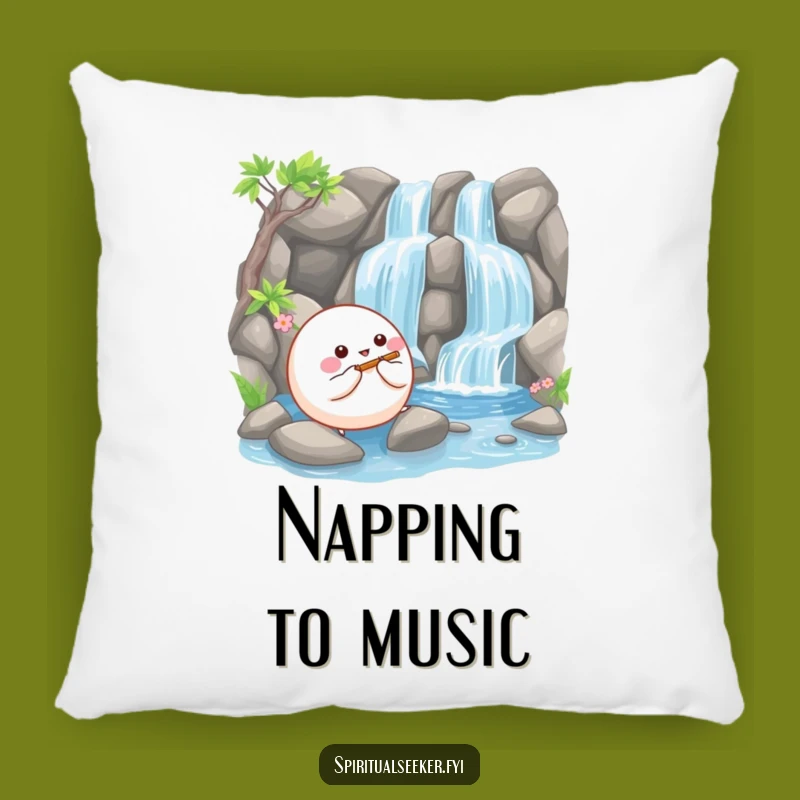 Funny Bouncy Ball Pillow - Cozy Serenity & Humorous Decor