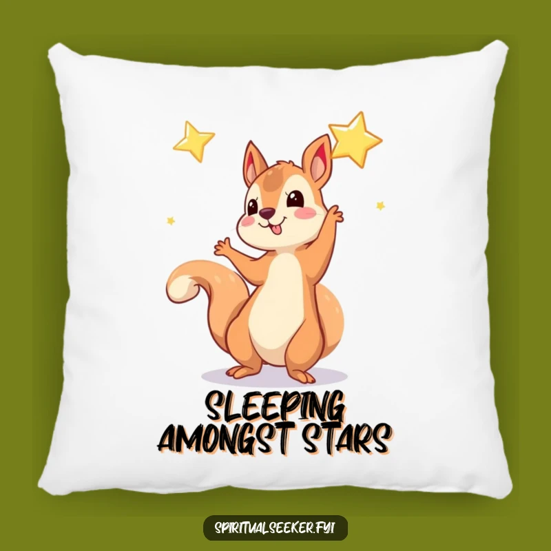 Funny Squirrel Star Pillow: Cozy Up with Dreams, Sweet Funny Gift