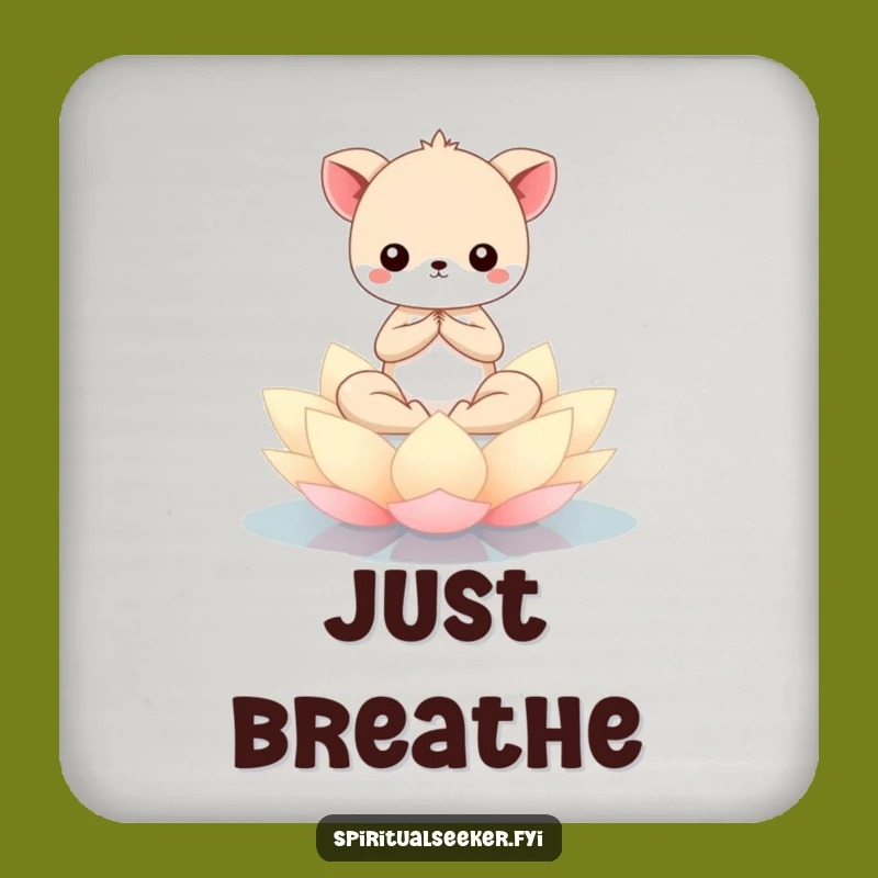 Funny Kawaii Animal Coaster Set - Hilarious Zen Protection for Surfaces Gift