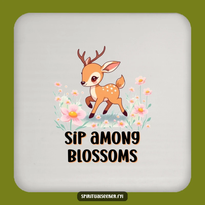 Funny Prancing Deer Coaster: Whimsical Protection for Your Surfaces