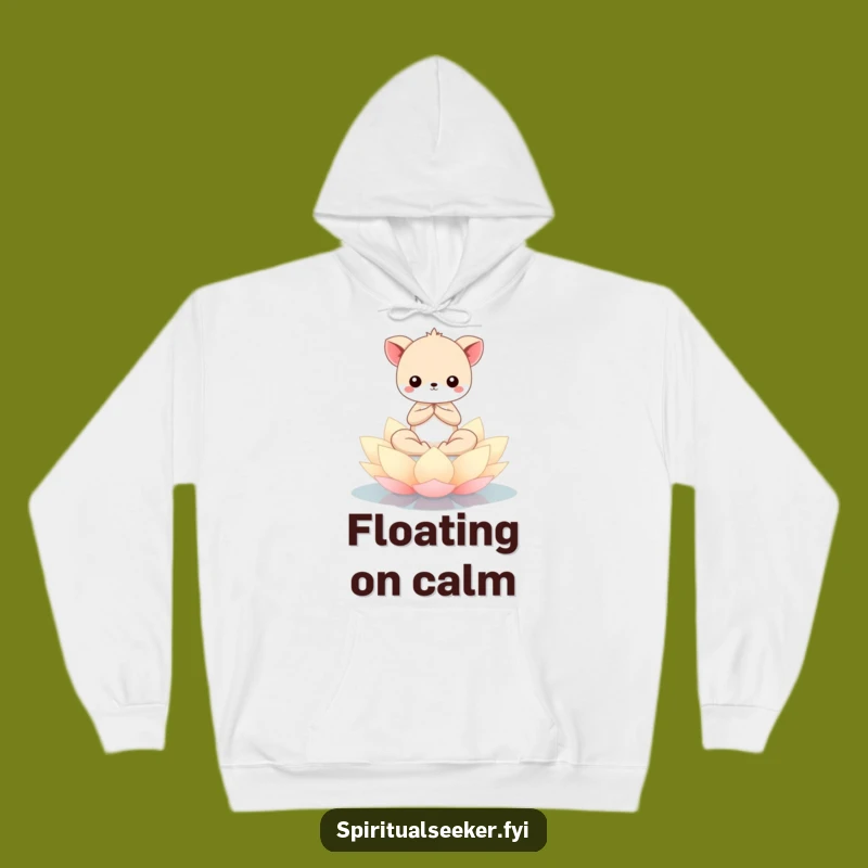 Cozy Funny Kawaii Animal Hoodie - Warm and Serene Meditation Gift Apparel