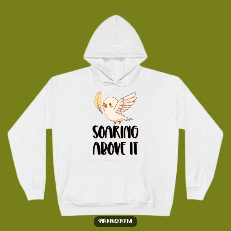 Funny Bird Soaring Feather Hoodie: Cozy Warmth and Hilarious Flight Comfort