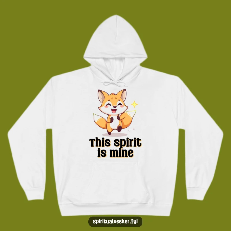 Funny Fox Chasing Spiritual Symbol Hoodie, Cozy and Hilarious Gift Idea