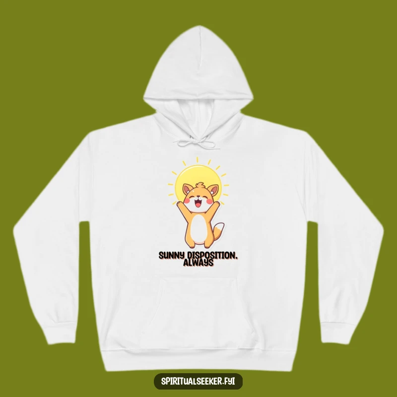Funny Kawaii Animal Hoodie: Cozy Sun Embrace, Warm Funny Gift