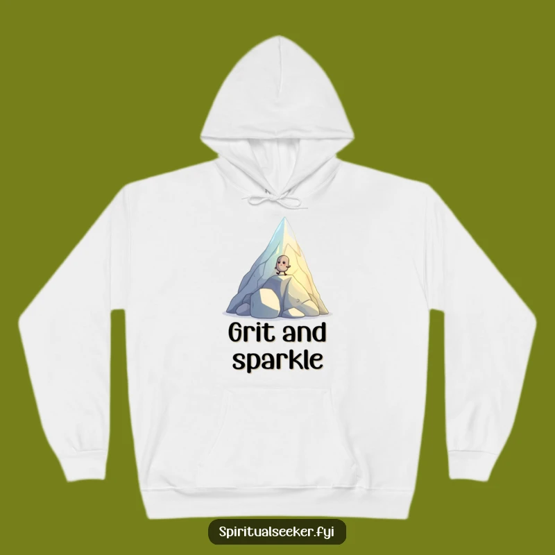 Cozy Funny Pebble Hiker Hoodie - Warmth & Motivation Gift