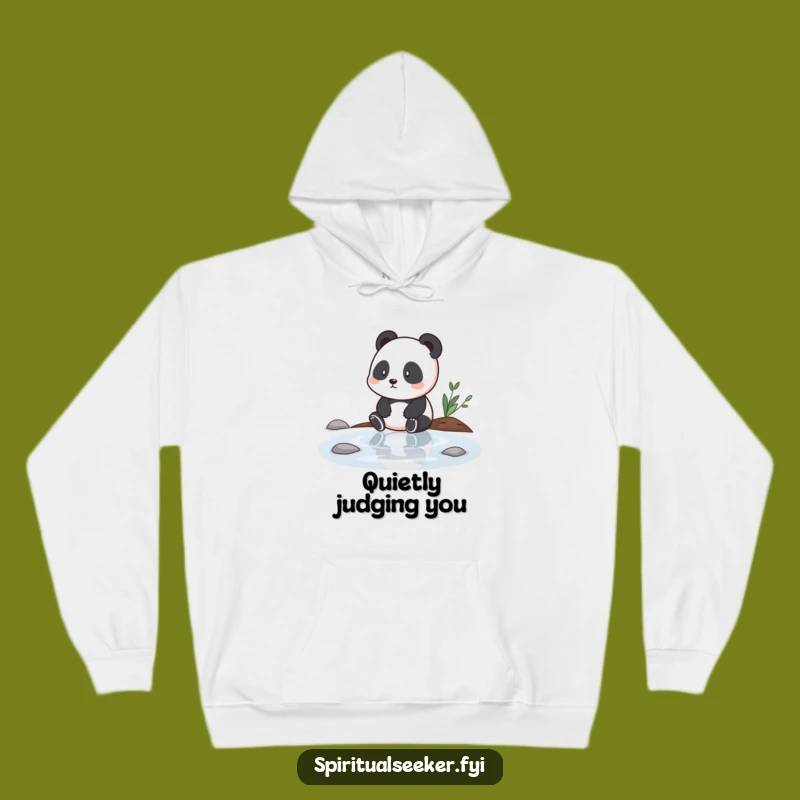 Cozy Funny Panda Hoodie: Contemplate Life in Tranquil Comfort