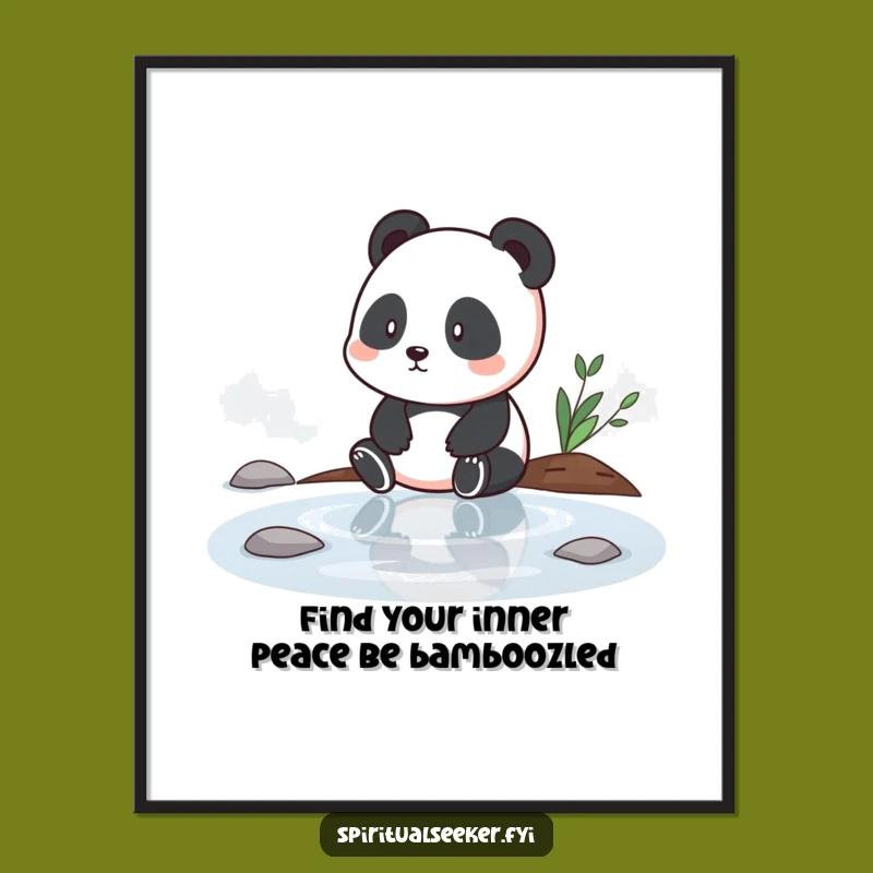 Free Printable Panda Wall Art: Funny Downloadable Decor for a Zen Atmosphere