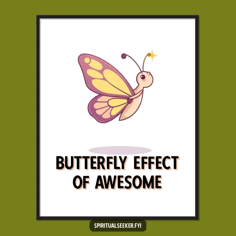 Funny Free Printable Wall Art: Dancing Butterfly for Ethereal & Bright Decor