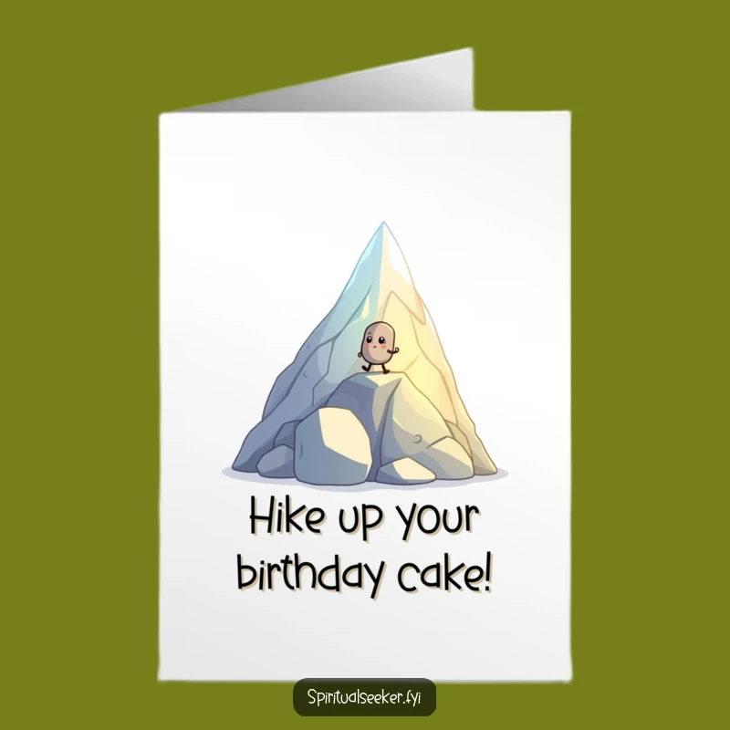 Free Printable Birthday Card: Pebble's Crystal Climb - Funny Downloadable Gift!