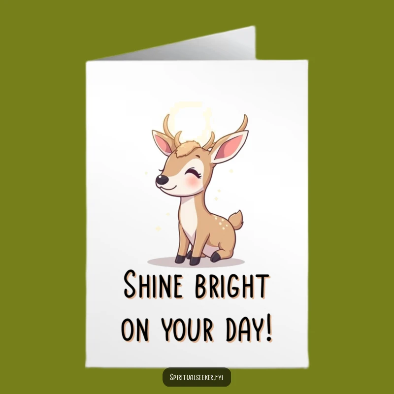 Funny Free Printable Deer Birthday Card - Radiant Hope Downloadable Gift