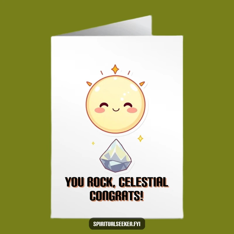 Free Printable Congrats Card: Celestial Orb's Sparkle - Funny Downloadable Celebration!