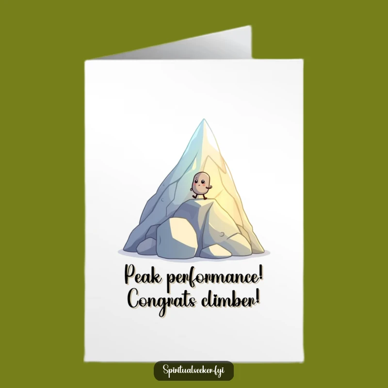 Free Printable Congrats Card: Pebble's Crystal Ascent - Funny Downloadable Celebration!