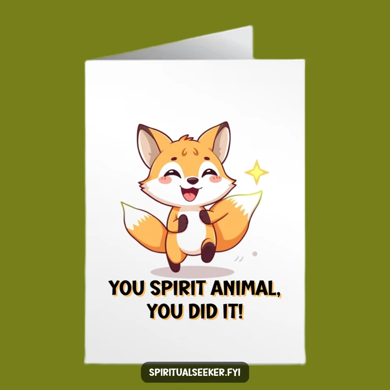 Free Printable Fox Congratulations Card: Celebrate Big with this Downloadable Gift