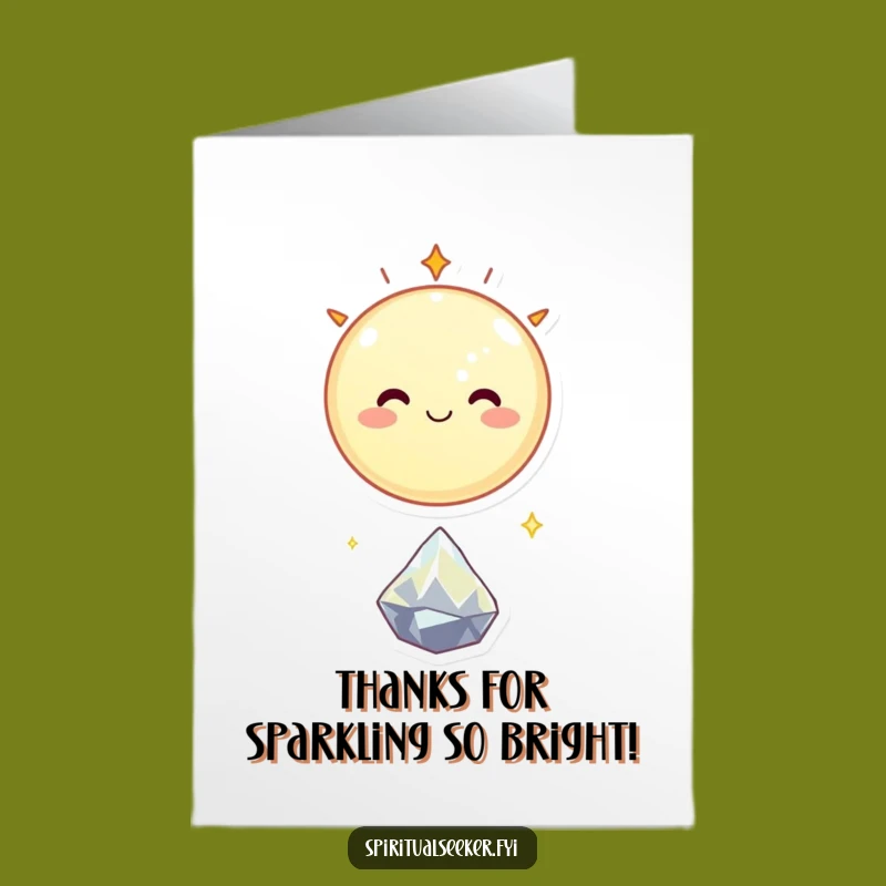 Free Printable Thank You Card: Celestial Orb's Shine - Funny Downloadable Gratitude!