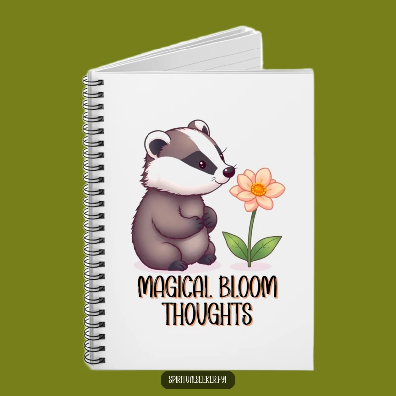 Funny Badger's Magical Thoughts Notebook: Jot Down Ideas with Woodland Humor.