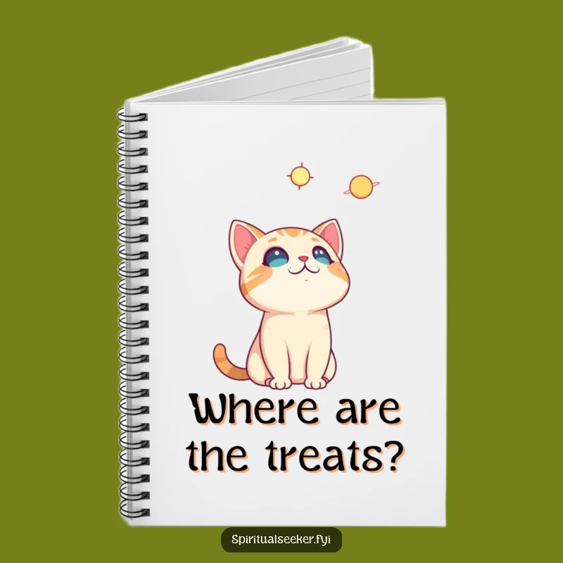 Funny Curious Cat Notebook: Journal Your Wonders, Cosmic Humor Gift