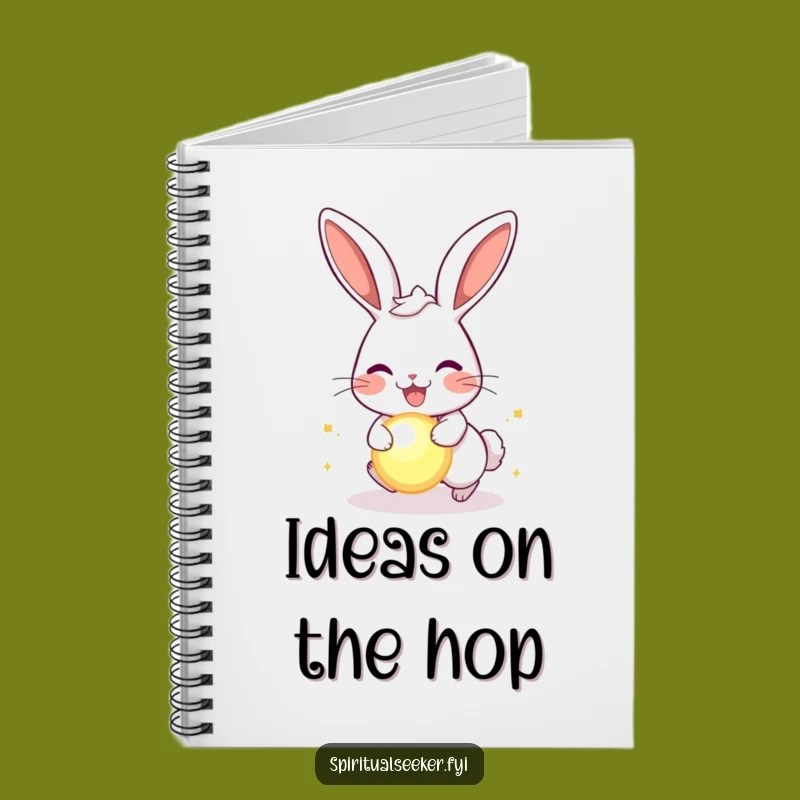 Funny Joyful Rabbit Notebook: Journal Your Energy, Playful Humor Gift
