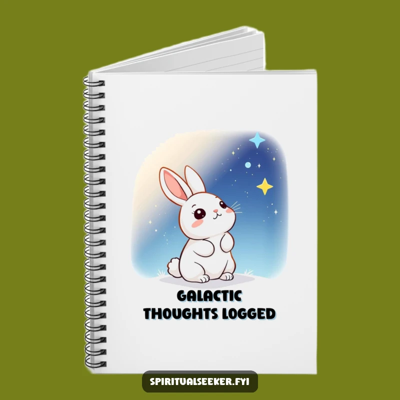 Funny Kawaii Rabbit Starry Notebook - Dream Journal, Perfect Funny Gift
