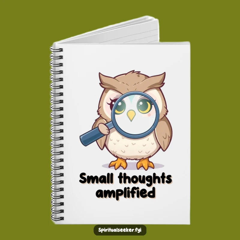 Funny Owl Investigator Notebook: Jot Down Aura Insights and Jokes