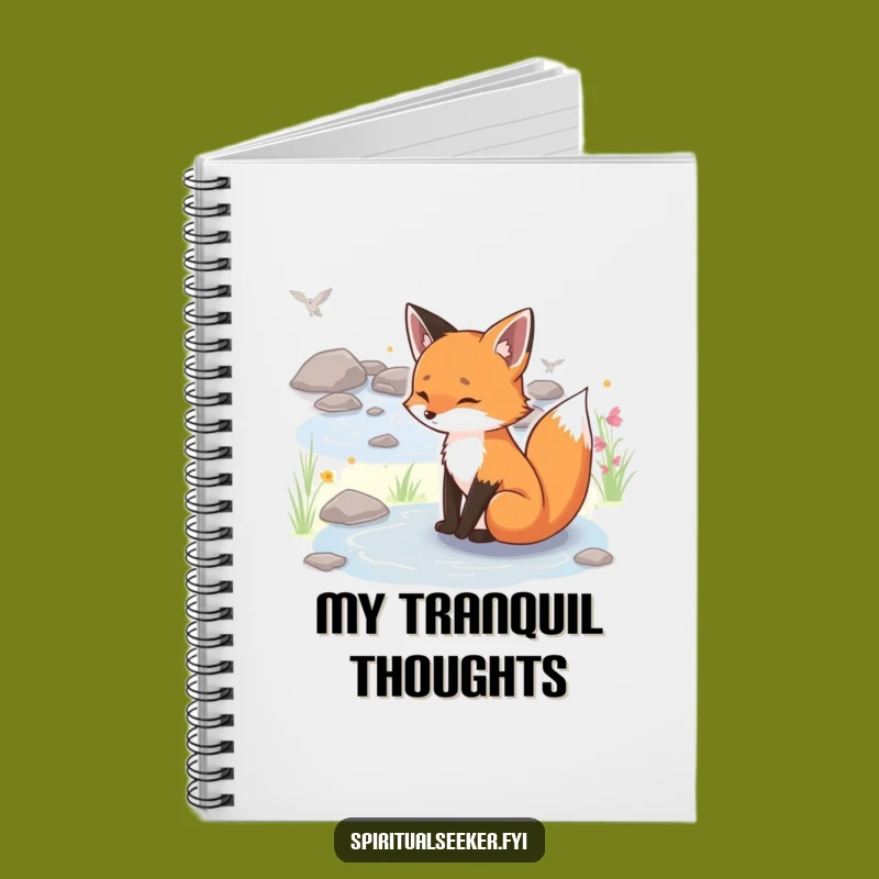 Funny Serene Fox Notebook: Journal Your Peace, Nature Humor Gift