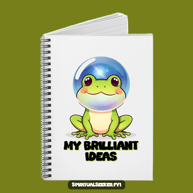 Funny Frog Galaxy Notebook: Jot Down Cosmic Dreams and Ideas