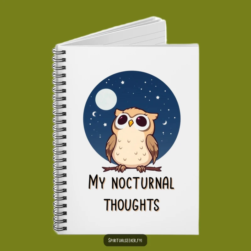 Funny Calm Owl Notebook: Jot Down Cosmic Thoughts, Great Funny Gift Idea