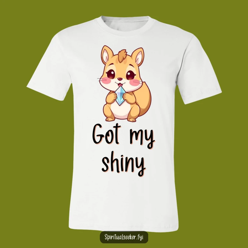 Funny Squirrel Crystal T-Shirt: Show Off Your Sparkling Find