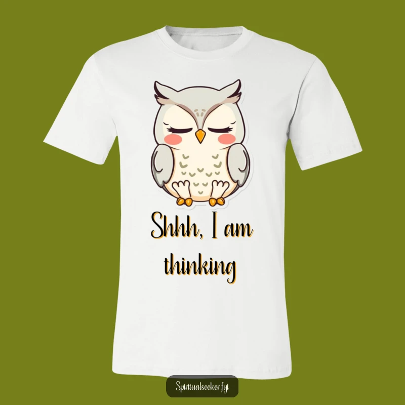 Funny Meditating Owl T-Shirt: Zen Master Bird, Comfy Humor Gift