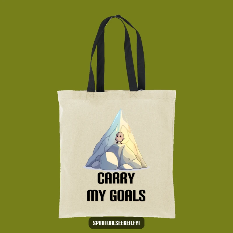 Funny Pebble Hiker Tote Bag - Carry Your Goals Gift