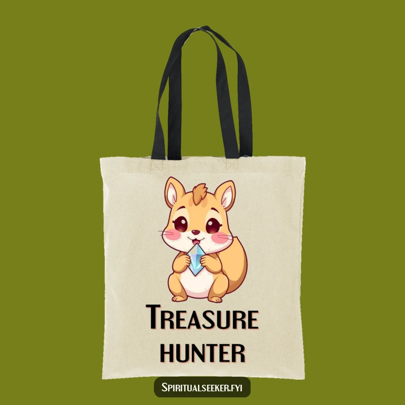 Funny Squirrel Crystal Tote Bag: Carry Your Sparkle with Joy